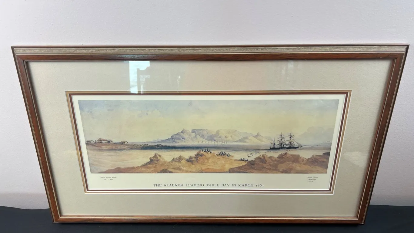 The Alabama Leaving Table Bay In March 1863