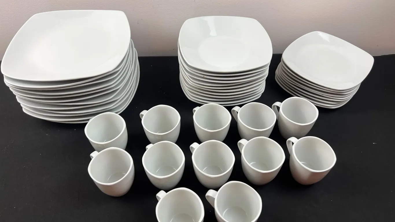 White Dish Set