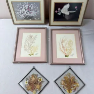 Framed Floral Art Pieces