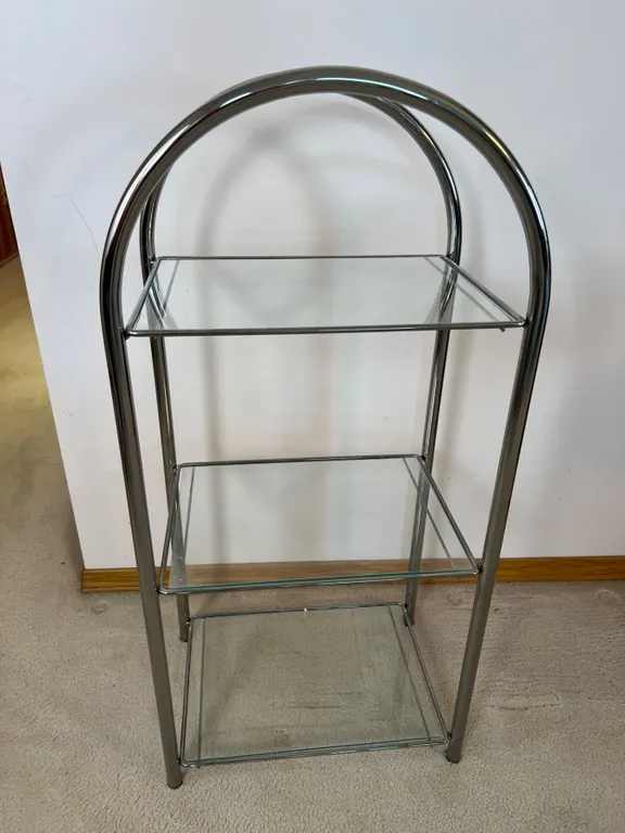 Three-Tier Glass Shelf