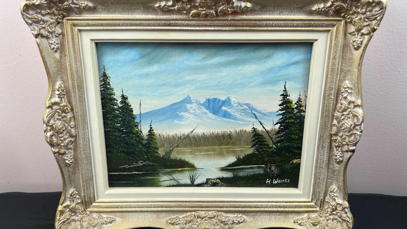 Mountain Painting by H. Weintz
