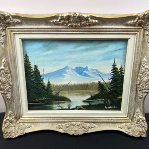 Mountain Painting by H. Weintz