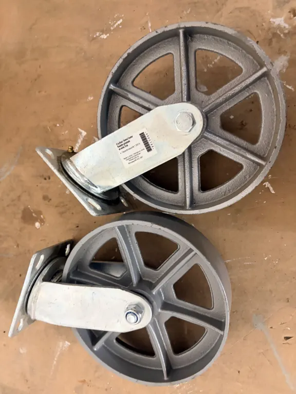 8" swivel castor wheels