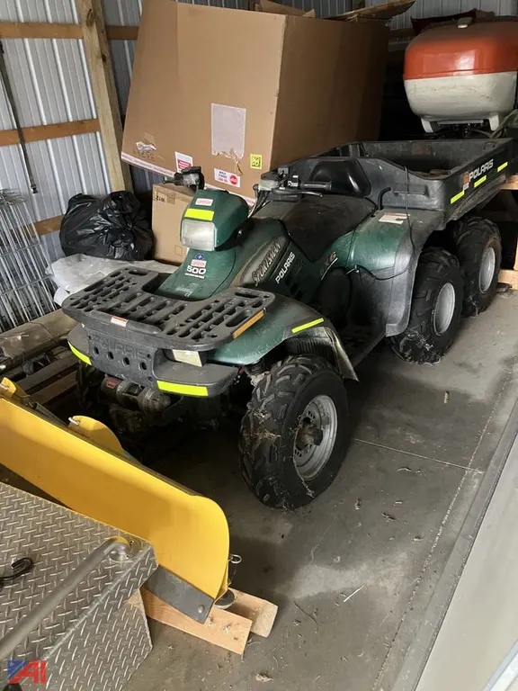 2001 Polaris Sportsman 500 ATV with Plow
