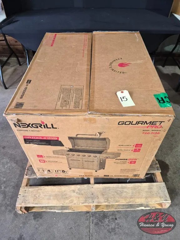 New Nexgrill Gourmet Pro 6-Burner Stainless Steel Propane Gas Grill