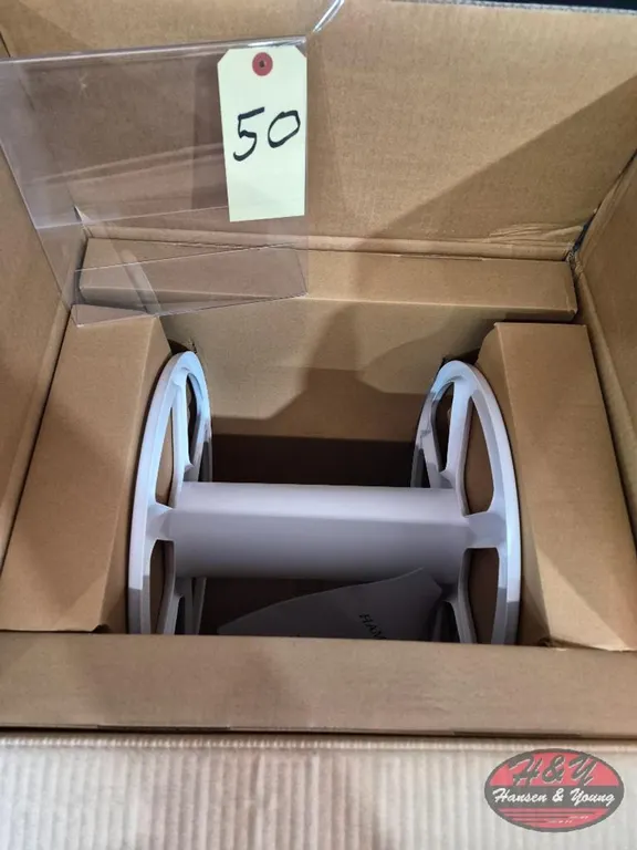 New 200 ft. White Steel Dual mount Wall Mounted Garden Hose Reel