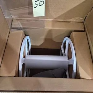 New 200 ft. White Steel Dual mount Wall Mounted Garden Hose Reel