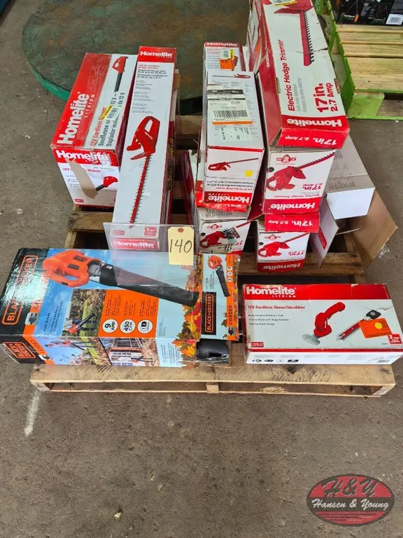 Pallet of Assorted Yard Tools