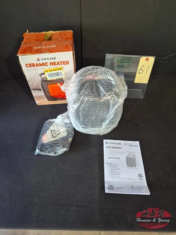 New 1,500-Watt Compact Indoor Small Ceramic Electric Heater