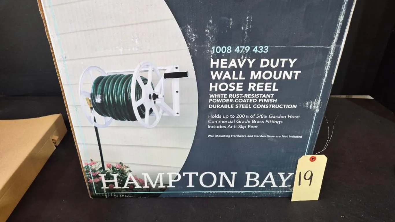 New Hampton Bay 200 ft Wall Mount Hose Reel