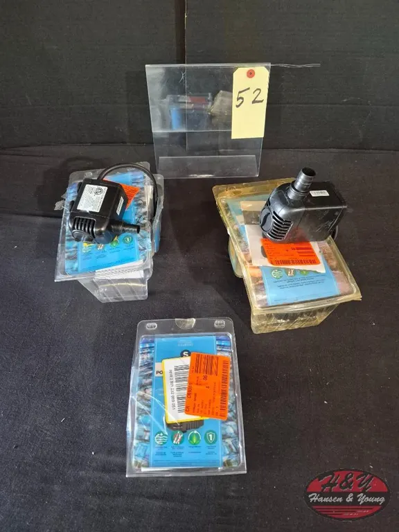 (3) Pond Fountain Pumps