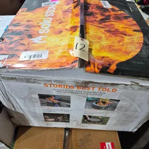 Brand New Yukon 2.0 in.,27 in. x 17 in. Stainless Steel Wood-Burning Fire Pit