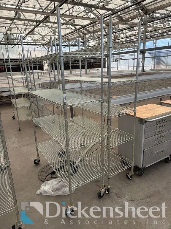 (2) METRO STYLE ADJUSTABLE WIRE RACKS