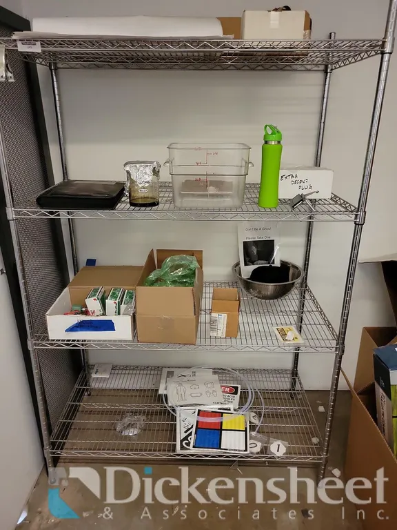 (1) METRO STYLE SHELF WITH CONTENTS