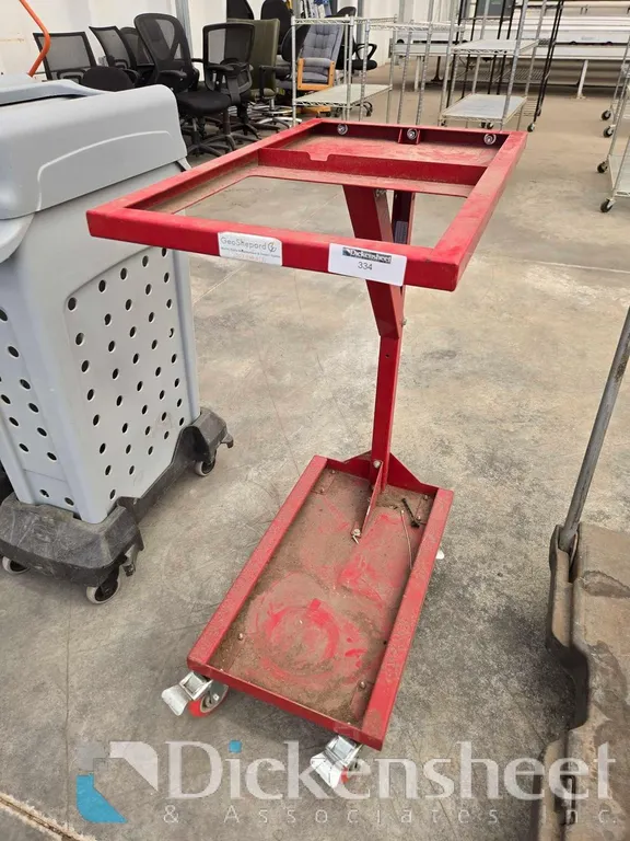 RED EQUIPMENT STAND