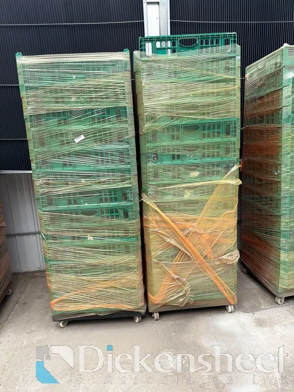(2) RACKS AGRICULTURAL CRATES