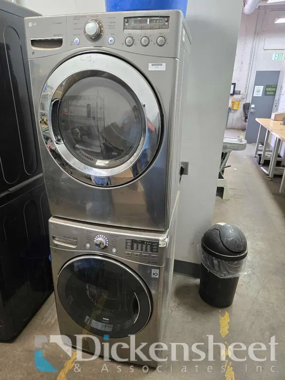 LG FRONT LOAD WASHER AND DRYER STACK
