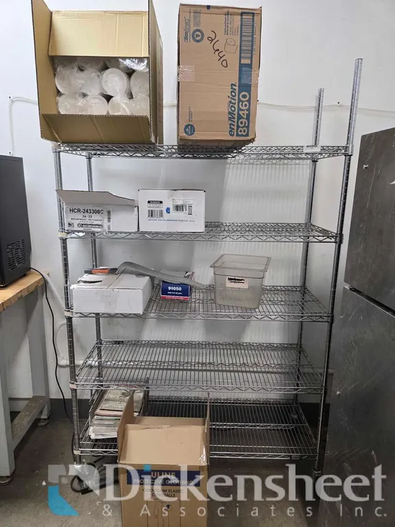 6-FT METRO SHELVING WITH CONTENTS