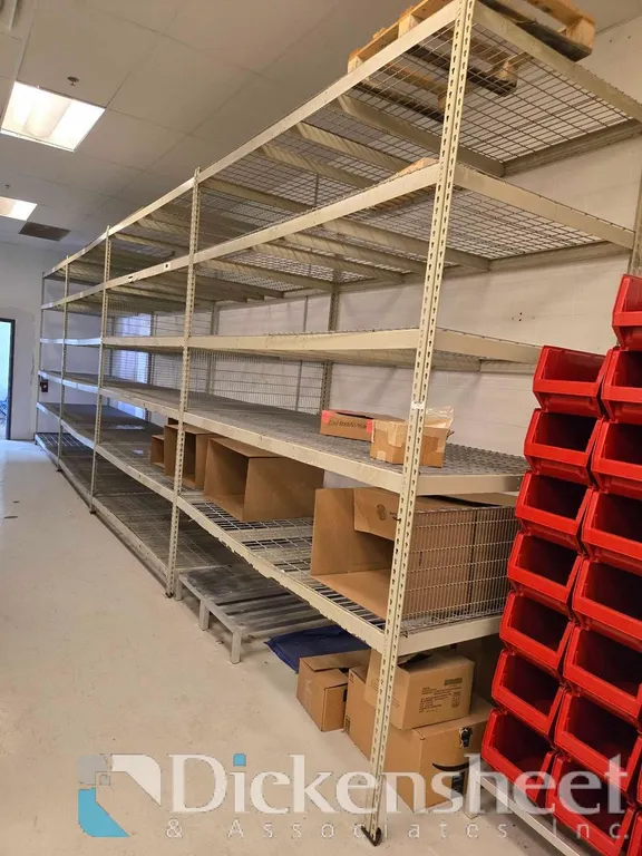 WAREHOUSE SHELVING SECTIONS, QTY (4)
