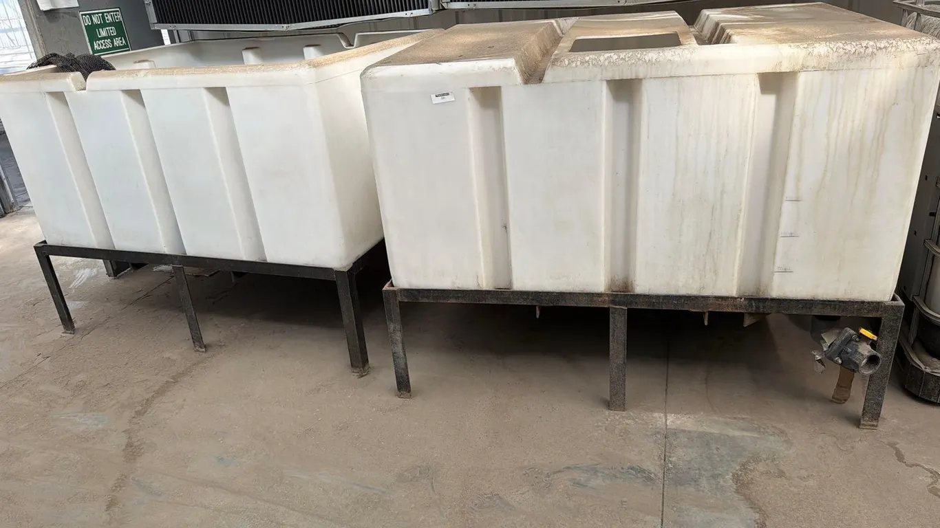 (2) PLASTIC BULK STORAGE CONTAINERS