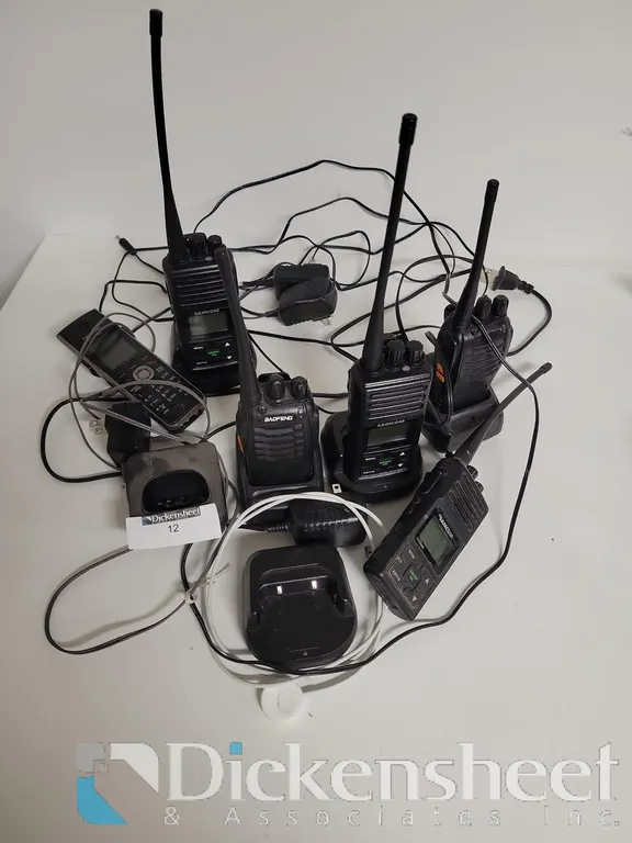 LOT OF TWO WAY RADIOS WITH CHARGERS