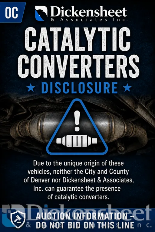 CATALYTIC CONVERTERS DISCLOSURE: