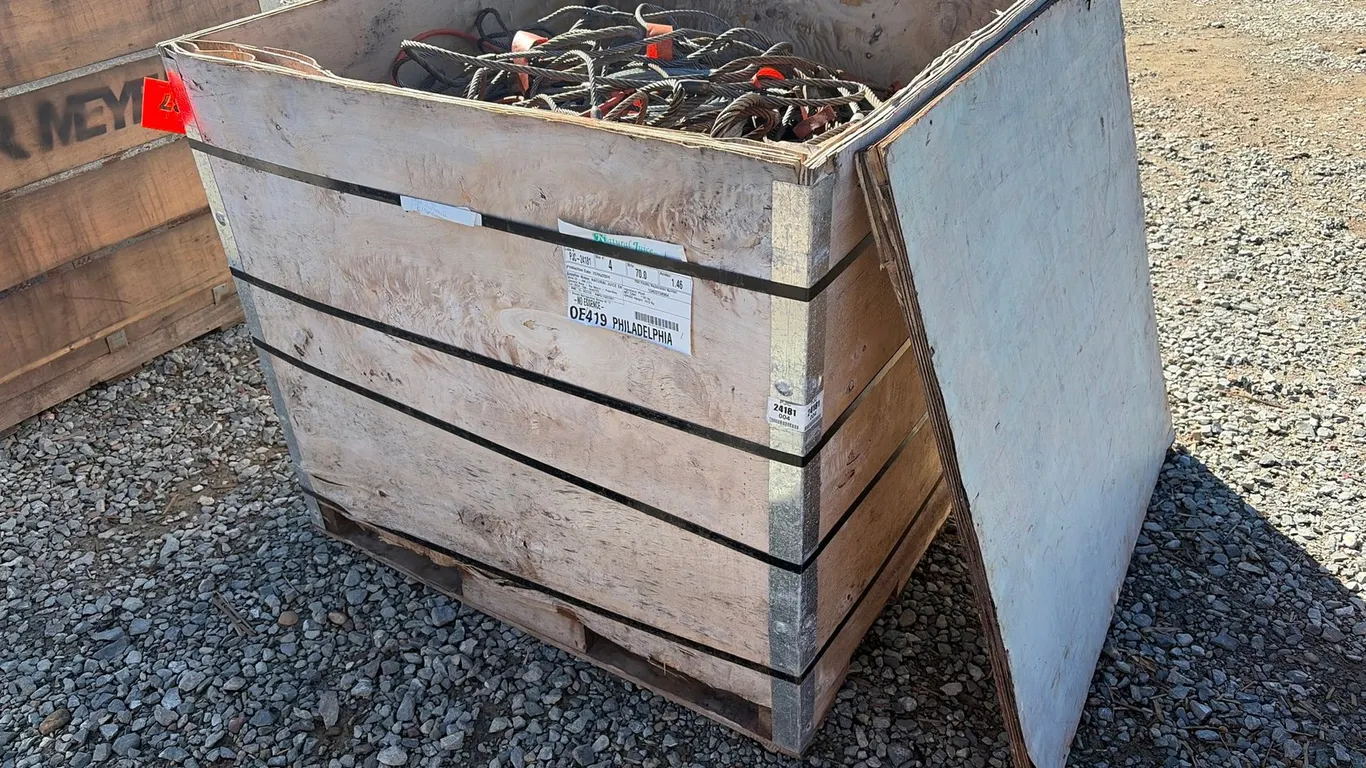 Crate Of Misc. Cables And Chokers