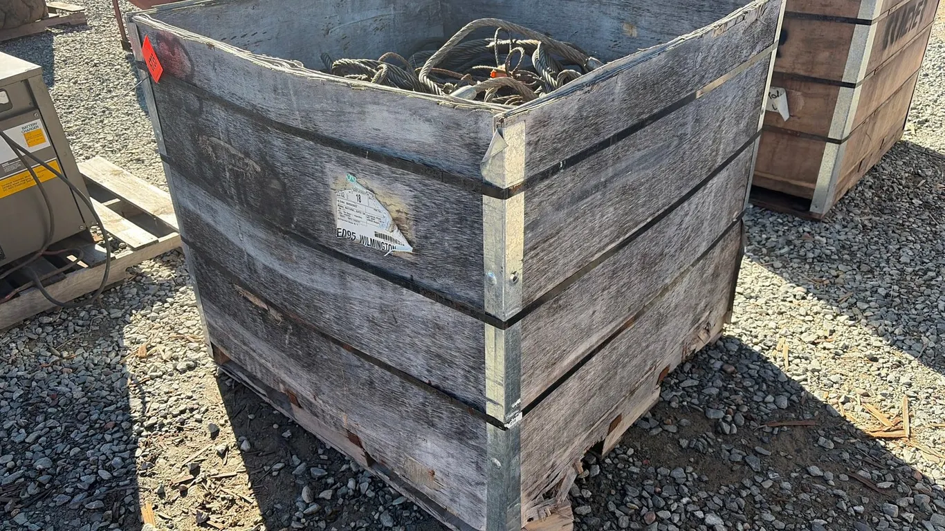 Crate Of Misc. Cables And Chokers