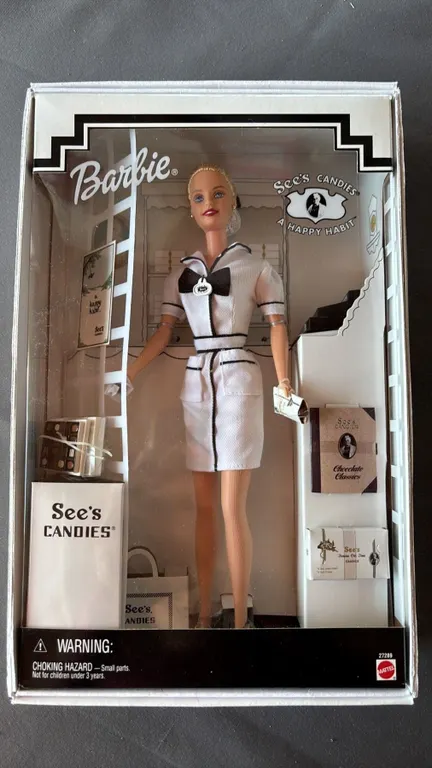 VINTAGE 1999 SEE'S CANDY BARBIE *IN ORIGINAL BOX*