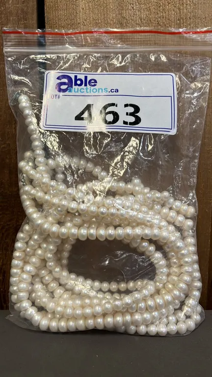 BAG OF (9) FRESHWATER PEARL NECKLACES
