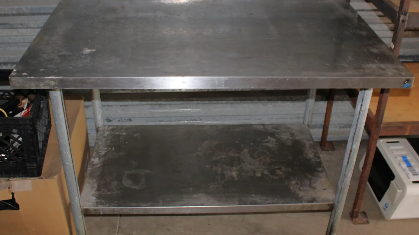 Stainless Steel Work Table with Lower Shelf