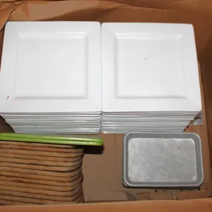 ITI Ceramic Plates, Metal Trays, and Wood Serving Boards