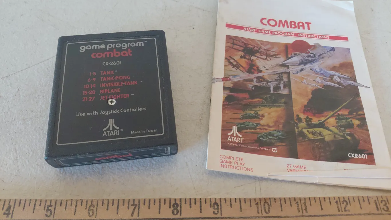 1977 Atari Game Program Combat W/Booket