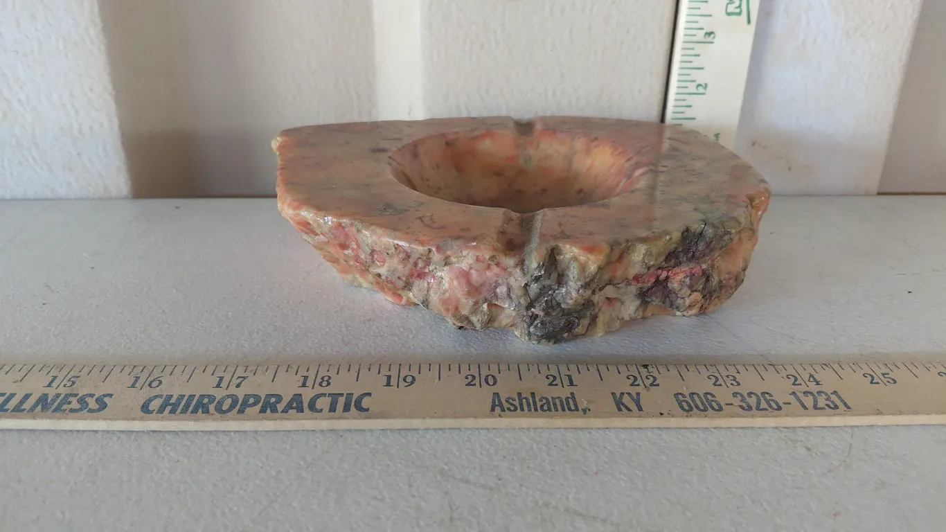 Vintage Action-Lobeco Genuine Italian Alabaster Ashtray