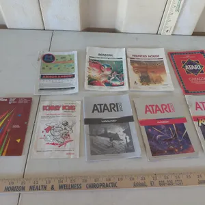 1980s Atari Booklets Armor Ambush, Catalog, Donkey Kong, Phoenix, Vanguard, Raiders Of The Lost Ark,