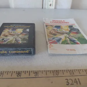 1981 Missile Command Atari Game W/Booklet