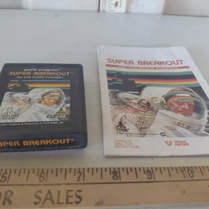 1978 Super Breakout Atari Game W/Booklet