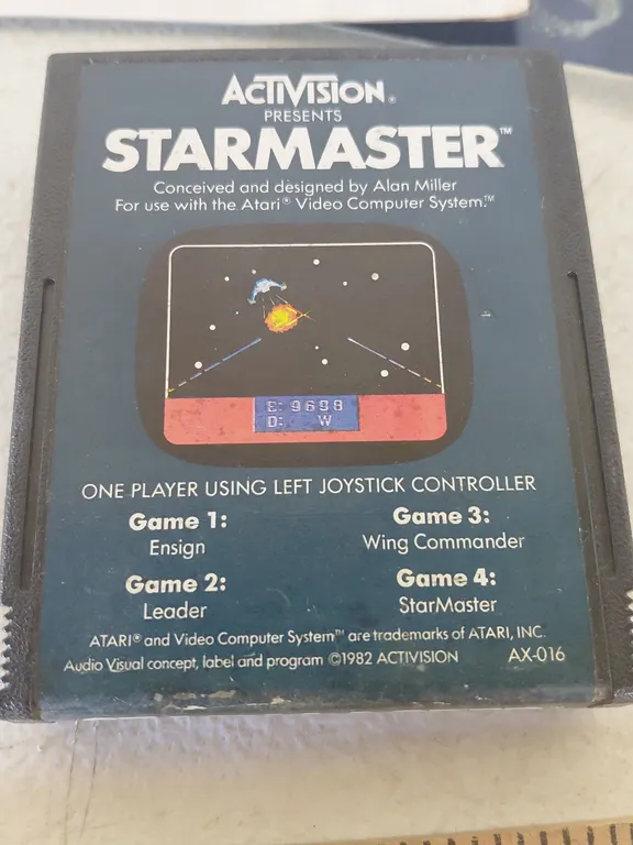 1982 Activision Starmaster Atari Game W/3 Booklets