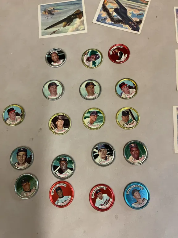 American Fighter Plane Cards, Bottlecap Baseball Caps