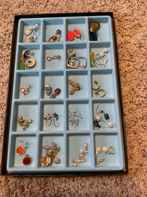 Earrings in case