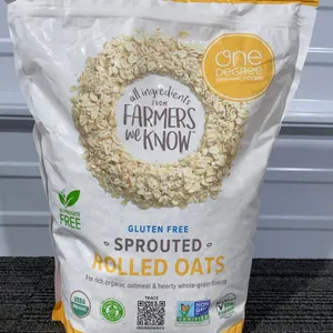 *NEW* One Degree Sprouted Rolled Oats, 5 LB Bag - Best By: 4/2027