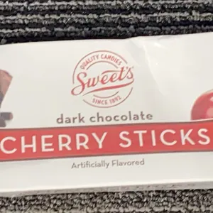 *NEW*  Sweet's Dark Chocolate Cherry Sticks, 10.5 OZ - Best By: 1/21/2027