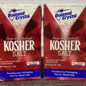 *NEW* Diamond Crystal Pure & Natural Kosher Salt, 2 Pack - Best By 3 Years After Opening