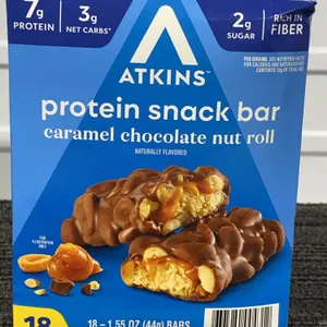 *NEW* Atkins Anytime Snacks, Caramel Chocolate Nut Roll, 18 ct - Best By: 3/1/2027