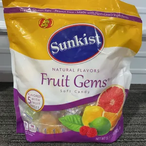 *NEW* Sunkist Fruit Gems Soft Candy Individually Wrapped 2 LB. Bag - Best By 6/2027