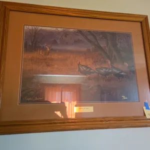 Limited edition passing the buck wildlife print