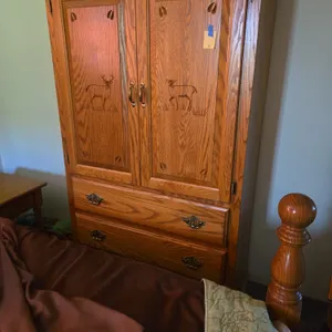 Amish made Oak armoire
