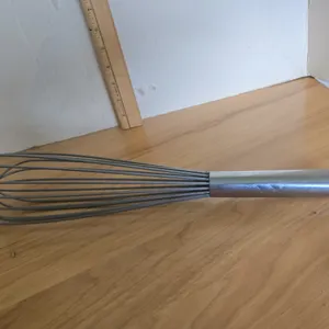 Vintage large pampered chef stainless steel whisk