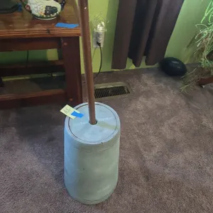 Vintage wooden butter churn