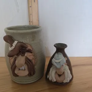 Vintage Buena Vista face pottery